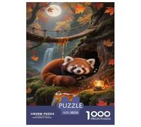 Red Panda Jigsaw Puzzle Impossibili 1000 Pezzi Decorazione Per La Casa. Rilassamento E Intelligence Per Adulti E Ragazzi Da 14 Anni 38x26cm/1000pcs