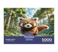 Red Panda Jigsaw Puzzle Impossibili 1000Pcs Decorazione Per La Casa. Giochi Rilassamento E Intelligence Per Adulti E Ragazzi Da 14 Anni 70x50cm/1000pcs