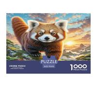 Red Panda Jigsaw Puzzle Impossible 1000Pcs Decorazione Per La Casa. Giochi Rilassamento E Intelligence Per Adulti E Ragazzi Da 14 Anni 70x50cm/1000pcs