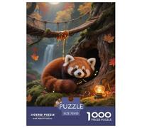 Red Panda Jigsaw Puzzle Impossible 1000Pcs Decorazione Per La Casa. Rilassamento E Intelligence Per Adulti E Ragazzi Da 14 Anni 70x50cm/1000pcs