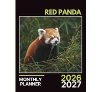 Red Panda Monthly Planner 2026-2027: Two-Year Organizer with Budget, Habits & Mindful Notes | 8.5 x 11 in, 142 Pages