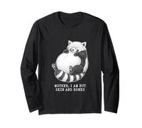 Red Panda Mother io Sono Solo Pelle e Ossa Divertente Maglia a Manica