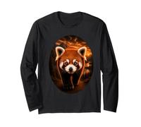 Red Panda Mountain Wilderness Wildlife Red Panda Amante Maglia a Manica