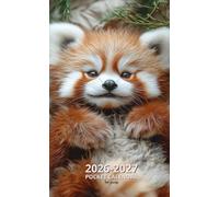 Red Panda Pocket Calendar 2026-2027 for Purse: 2 Year Pocket Planner January 2026 - December 2027