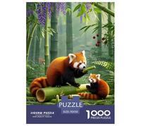Red Panda Puzzle 1000 Pezzi Fun Per Adulti,animal, Intrattenimento Creativo Regalo Romantico Per Uomini E Donne 70x50cm/1000pcs