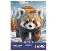 Red Panda Puzzle Da 1000 Pezzi Per Adulti E Ragazzi Jigsaw Multicolore Immagine Dipinta Travel Gift Qualità Premium 52x38cm/1000pcs