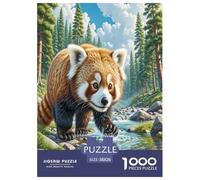 Red Panda Puzzle Impossibili 1000Pcs Decorazione Per La Casa. Rilassamento E Intelligence Per Adulti E Ragazzi Da 14 Anni 38x26cm/1000pcs