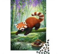 Red Panda Puzzle Sfidare 1000 Puzzle Familiare Puzzle Creativo Decorazione Della Casa Idea Regalo Uomo E Donna 1000pcs (75x50cm)