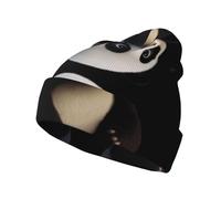 Red Panda Questo cappello lavorato a maglia per adulti presenta un berretto stampato perfetto per l'autunno e l'inverno fornendo calore e comfort