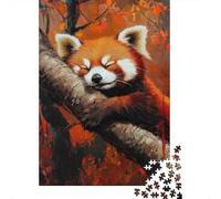 Red Panda Sleeping_1 Jigsaw Puzzle Impossibili 1000 Pezzi Decorazione Per La Casa. Giochi Rilassamento E Intelligence Per Adulti E Ragazzi Da 14 Anni 70x50cm/1000pcs