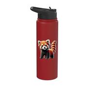 Red Panda Stainless Steel Insulated Water Bottle