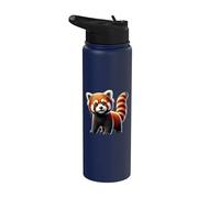 Red Panda Stainless Steel Insulated Water Bottle