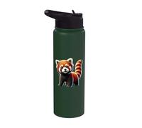 Red Panda Stainless Steel Insulated Water Bottle