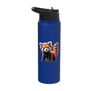 Red Panda Stainless Steel Insulated Water Bottle