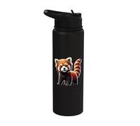 Red Panda Stainless Steel Insulated Water Bottle