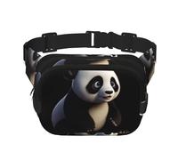 Red Panda stampato multifunzionale marsupio unisex trendy messenger bag, viaggio sport storage bag