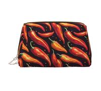 Red Pepper 1 borsa per il trucco con stampa, trousse da viaggio per articoli da toeletta da donna, custodia per trucco in pelle di grande capacità, organizer per trucchi, carino