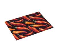 Red Pepper 1 Tappetino scolapiatti grande per bancone della cucina, 45,7 x 61 cm, in microfibra assorbente, tappetino antiscivolo per scolapiatti con passante per appendere