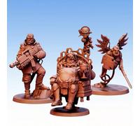 Red Pilgrim - Lord Militant Con Personale - Set Da 3 Figurine
