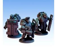 Red Pilgrim Miniatures Brutes - Set Di 3 Figurine Da Collezione