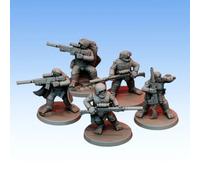 Red Pilgrim Miniatures Halfling Marksman Team - Lotto Di 5 Figurine