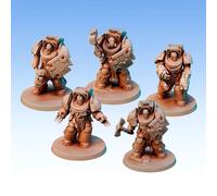 Red Pilgrim Miniatures - Squadra Hand to Hand - Lotto 5 Figurine