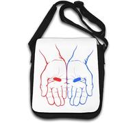 Red Pill Or Blue Pill Choose - Borsa a tracolla bianca