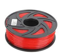 Red PLA 3D Printer Filament, 1.75mm Diameter with +/ - 0.05mm Tolerance, High Gloss Finish from 10-20% Polyester, Easy to Print and Post Process for Home Decor Toys Gifts, 1KG