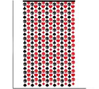 Red Poker, sfondo per feste a tema, 1 x 2,5 m | Presenta un classico diamante rosso e disegni con supporto per una rapida installazione a parete.