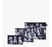 Red Poppy Bee Dogs - Tasche con cerniera riciclate, nero, Valigetta per cosmetici