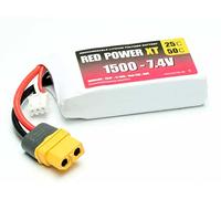 RD XT 1500 S2 - Pacco batterie ricaricabili, polimeri di litio, 7,4 V, 1500 mAh