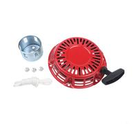 Red Pull Start Assembly Per Avviamento a strappo per Honda Per GX120 Per GX160 Per GX200 Motori 4HP-6.5HP, 160mm Foro Rasaerba Generatore Spazzaneve Ricambio Parte