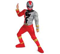 Red Ranger Dino Fury Costume di lusso, medio (7-8)