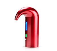 (Red) Rechargeable Electric Wine Aerator One Touch Red White Wine Dispenser Pumps Fast Pouring Efficient Wine Accessory Stylish Easy Operation