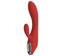 Rivoluzione Rossa Sofia - Vibratore ricaricabile con stimolatore clitorideo (rosso)