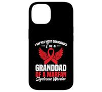 Red Ribbon Awareness Week Nonno Marfan Syndrome Awareness Custodia per iPhone 14