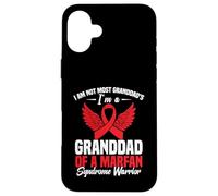 Red Ribbon Awareness Week Nonno Marfan Syndrome Awareness Custodia per iPhone 16 Plus