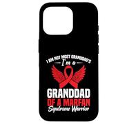 Red Ribbon Awareness Week Nonno Marfan Syndrome Awareness Custodia per iPhone 16 Pro