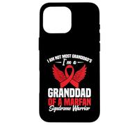 Red Ribbon Awareness Week Nonno Marfan Syndrome Awareness Custodia per iPhone 16 Pro Max