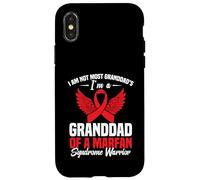 Red Ribbon Awareness Week Nonno Marfan Syndrome Awareness Custodia per iPhone X/XS
