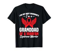 Red Ribbon Awareness Week Nonno Marfan Syndrome Awareness Maglietta