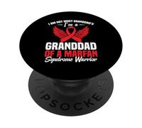Red Ribbon Awareness Week Nonno Marfan Syndrome Awareness PopSockets PopGrip Adesivo