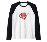 Red Rock Cup Costume con Chitarra elettrica Maglia con Maniche Raglan
