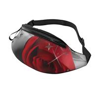 Red Rose 1 - Marsupio da uomo e da donna, leggero, per viaggi, shopping ed eventi all'aperto