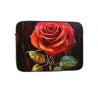 Red Rose Art - Custodia per computer portatile da 10 pollici, impermeabile, leggera, per computer portatile