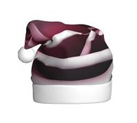 Red Rose Close Up Santa Hat Christmas Beanie Hat Xmas Party Hat Knit Hat Cap per adulti donne e uomini