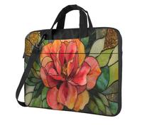 Red Rose Stained Glass Laptop Bag Laptop Case 15.6 Pollice Computer Borse Imbottito Della Copertura Del Manicotto Per Le Donne Uomini