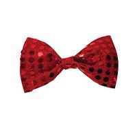 Bristol Novelty Papillon Rosso con Lustrini, Colore, Taglia Unica, BA406