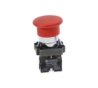 Red Sign Momentary Mushroom Push Button Switch 1 NC XB2-BC42
