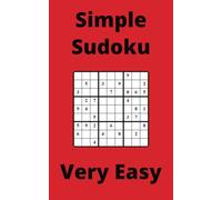 Red Simple Sudoku Book, 9x9 Puzzles, 100 Pages, 5x8, Very Easy